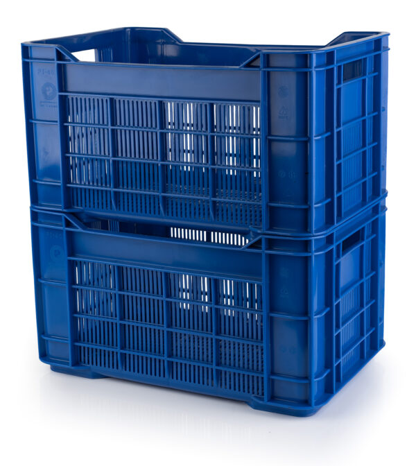 PI-402-V Meat Crate - vented sides and base - Plastic Ideas